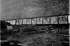 1 Engel Ausstellung in einer Baugrube am Görlitzer-Bahnhof, Berlin 1980