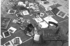 5 der Tisch, Saal Restaurant Weiss Kreuz, Felsberg, 1980